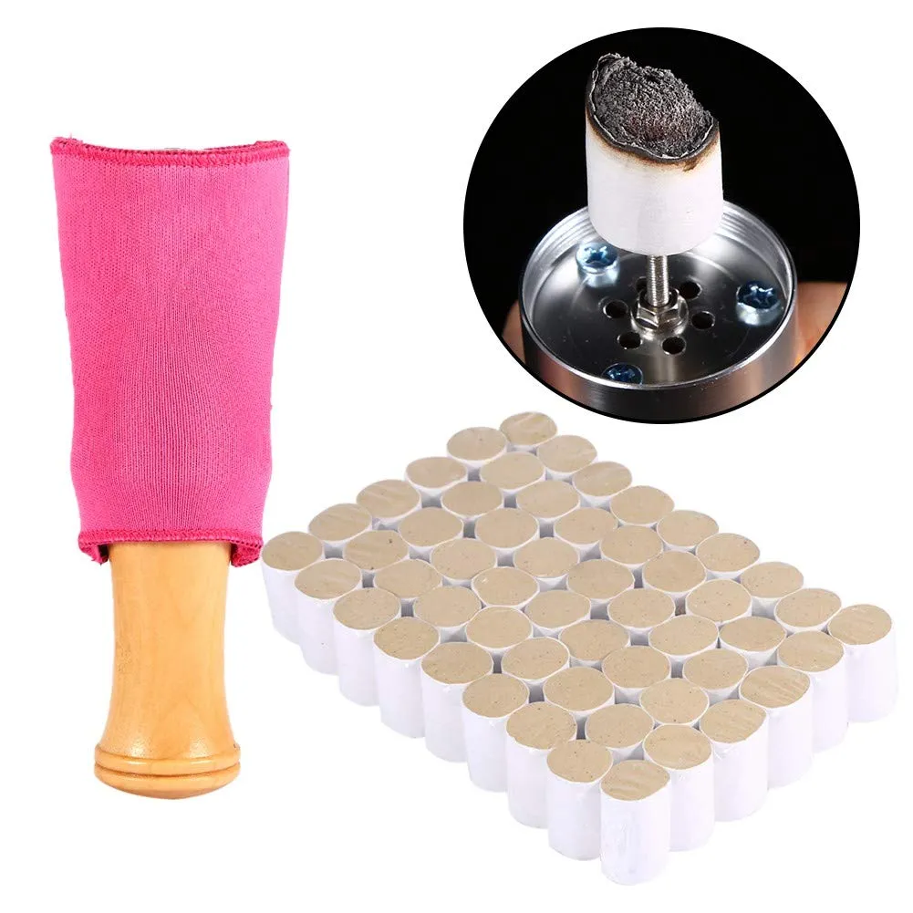Uxsiya Moxa Cones Moxibustion-Stäbchen 54 Stück Abdeckung