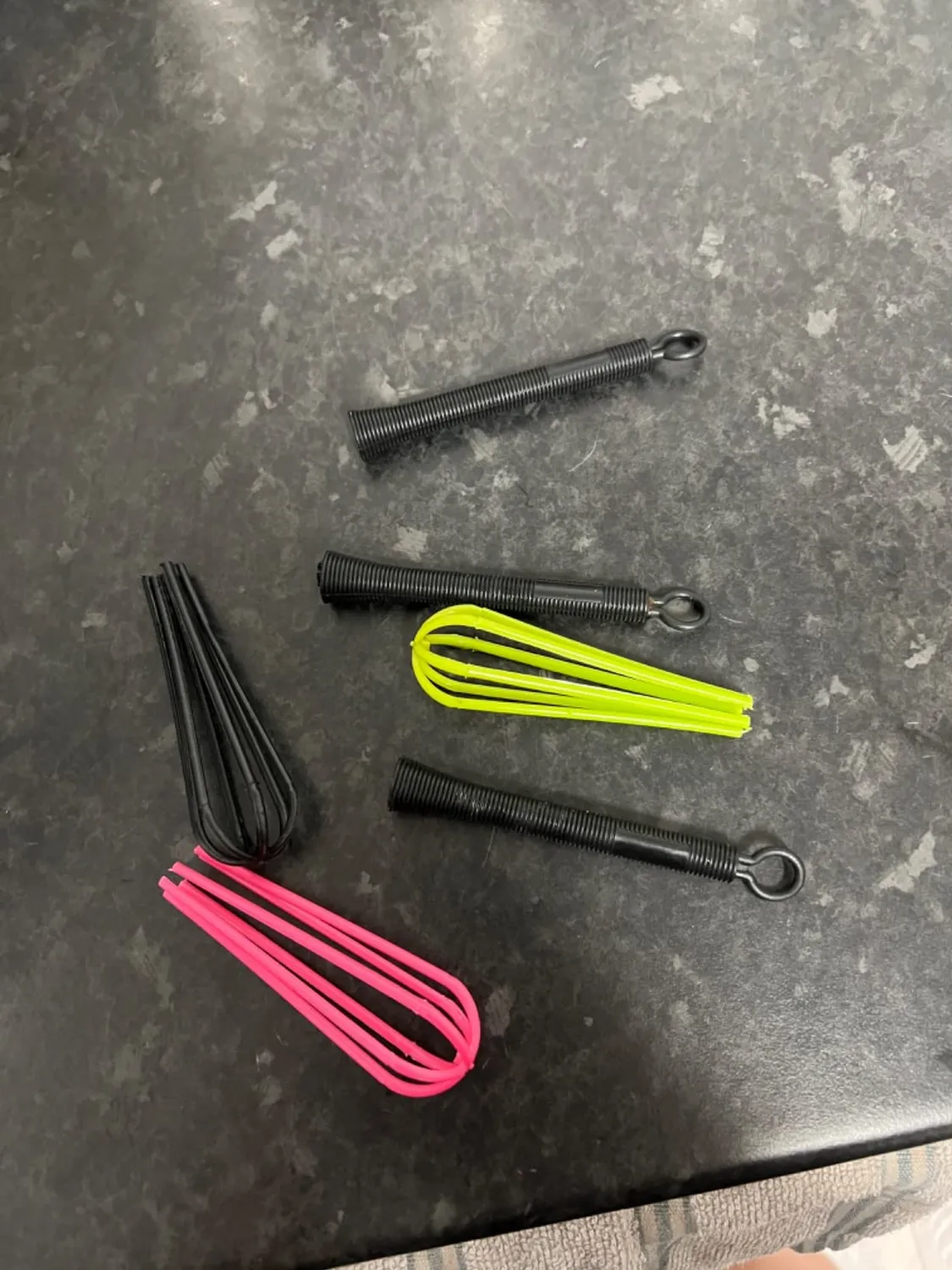 Uxsiya Schneebesen Kunststoff 5 Stück bunter Griff
