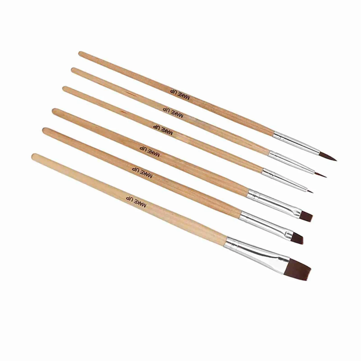 Uxsiya Face Body Paint Pinsel 6-teilig mit Holzgriff
