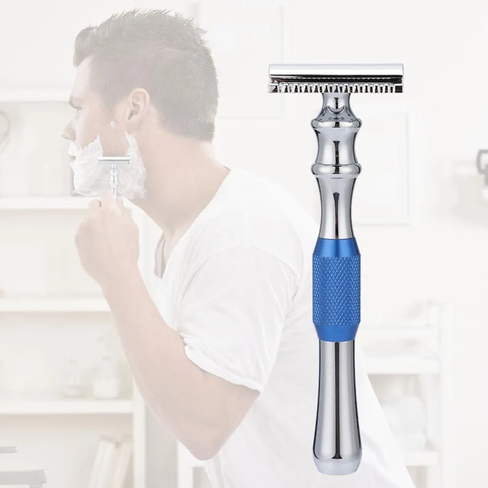 Uxsiya Classic Razor Rasiermesser Metall zweischneidig
