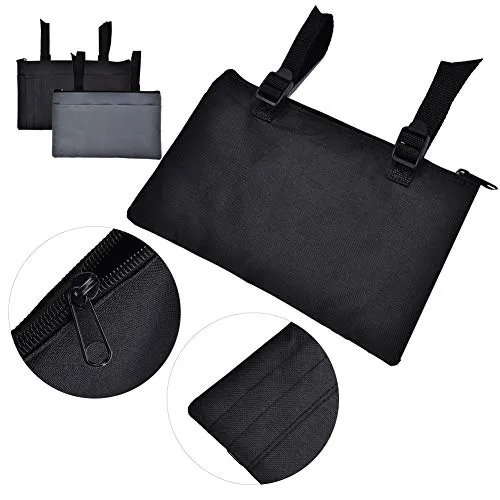 Uxsiya Armlehnentasche Rollstuhl Polyester schwarz wasserdicht
