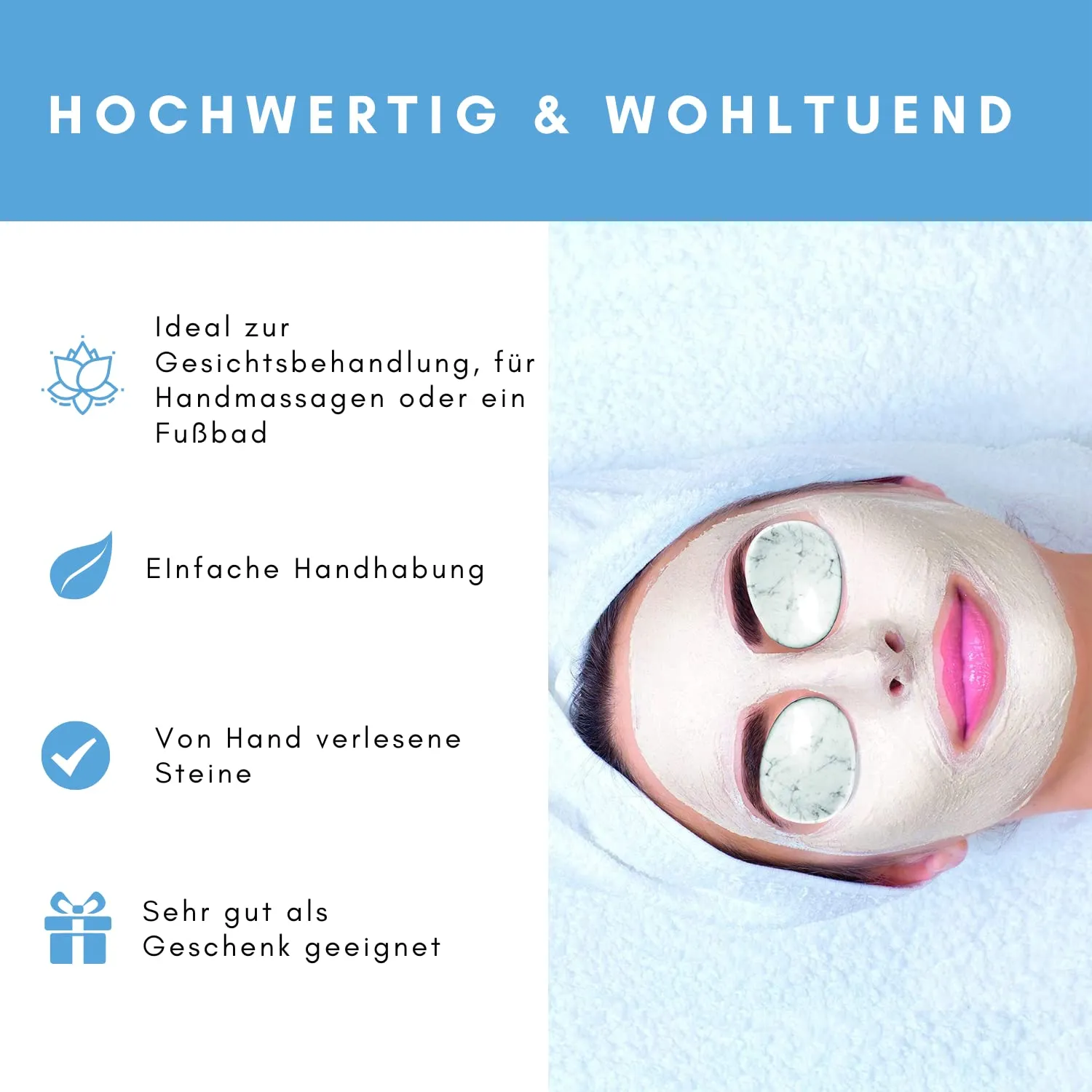 Lapis Vitalis Augensteine Set mit Bergkristall-Kugel