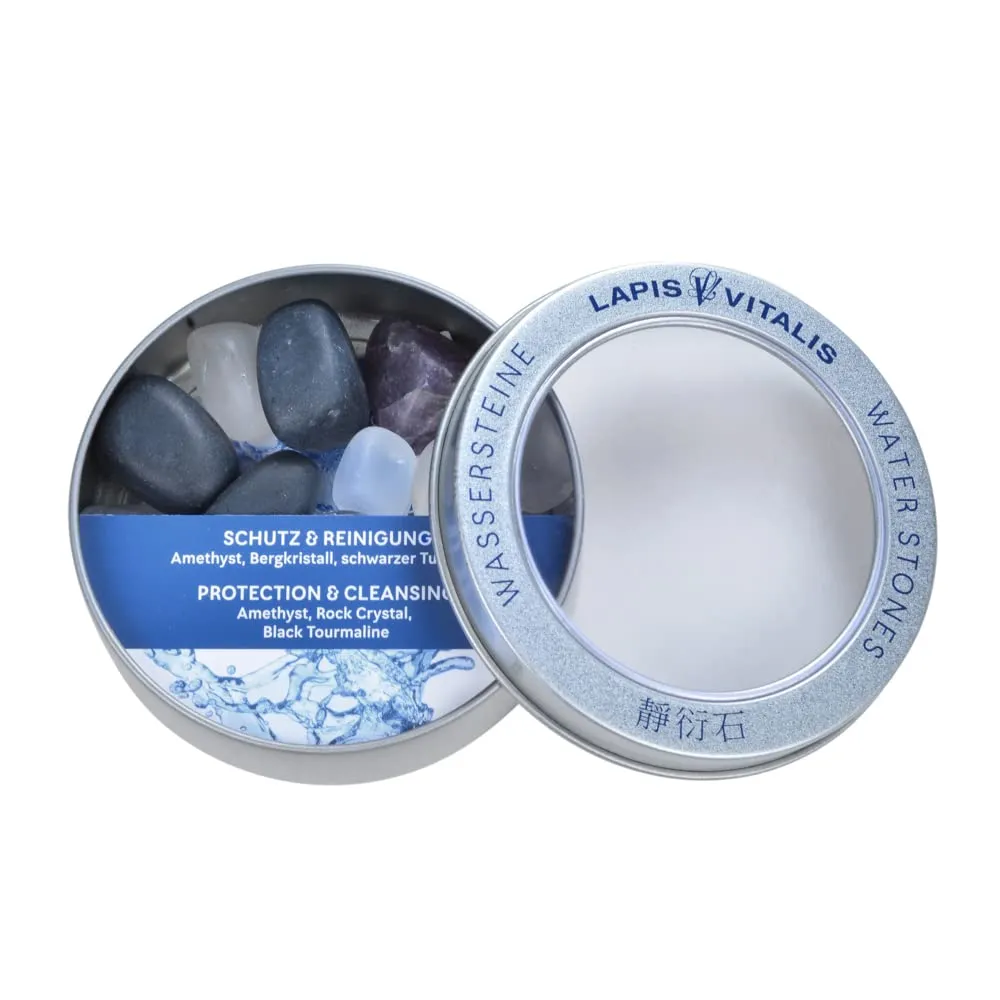 Lapis Vitalis Wassersteine Energiesteine Set Metalldose