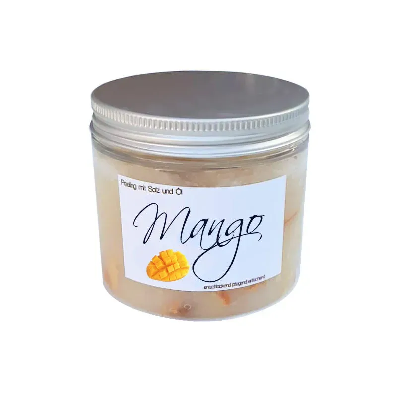 Mango Salz-Öl Körperpeeling mit Blüten