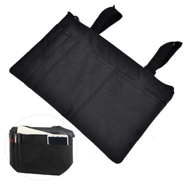 Uxsiya Armlehnentasche Rollstuhl Polyester schwarz wasserdicht
