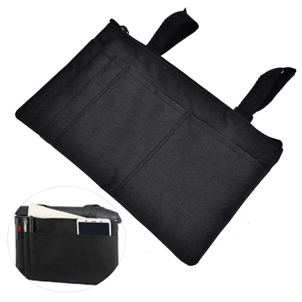 Uxsiya Armlehnentasche Rollstuhl Polyester schwarz wasserdicht