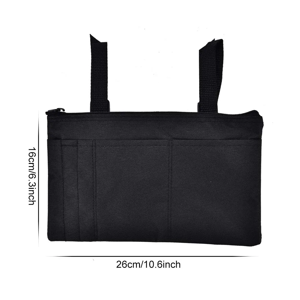 Uxsiya Armlehnentasche Rollstuhl Polyester schwarz wasserdicht