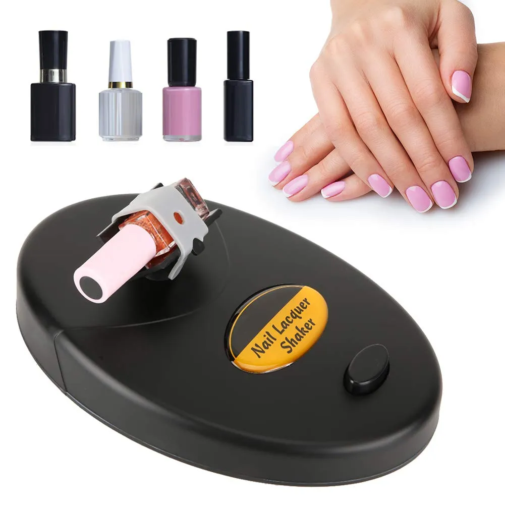 Uxsiya Nagellack-Shaker einstellbar schwarz mit EU-Stecker