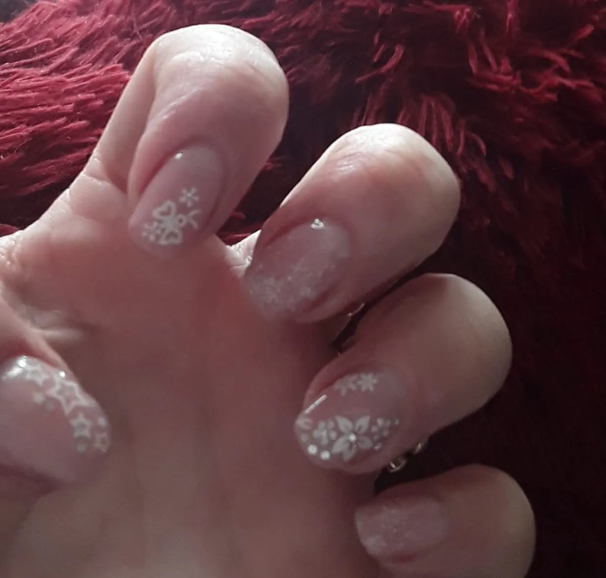 Uxsiya Nagelsticker 3D Blumen 50 Blatt mehrfarbig