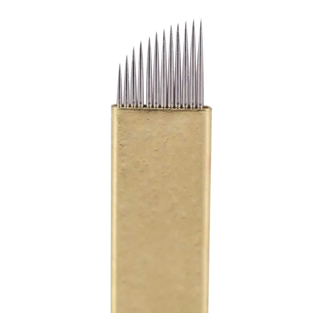 Uxsiya Microblading Pen manuell Augenbrauen mit 5 Klingen