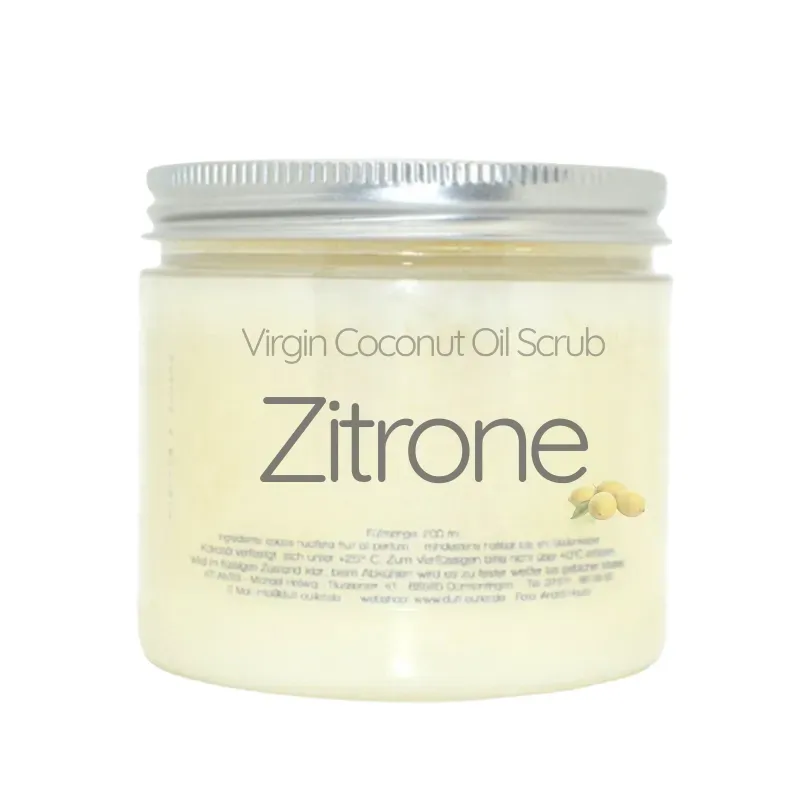 Atlantis Zitrone Kokosöl Peeling Zucker für weiche Haut