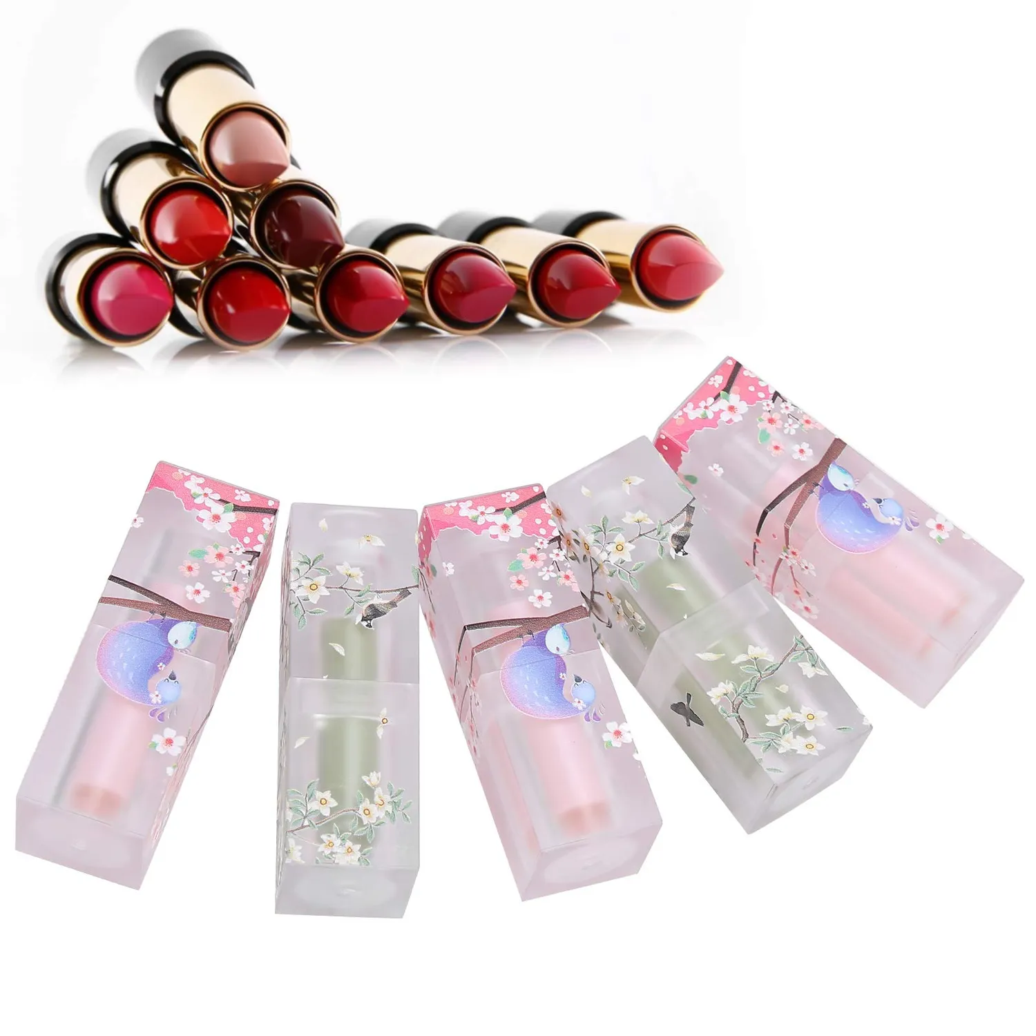 Uxsiya leere Lippenstifthülse Lippenbalsam-Behälter Kunststoff