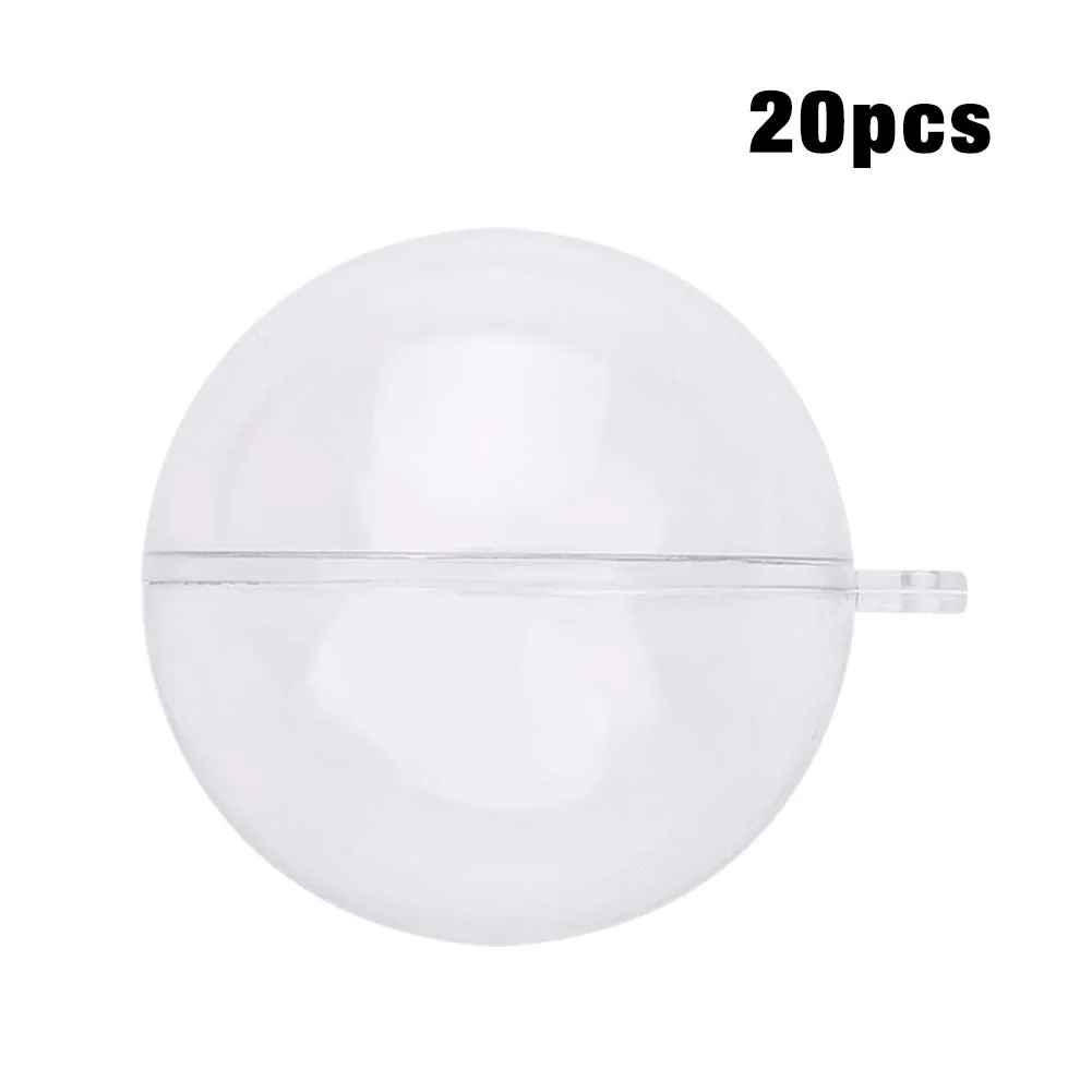 Uxsiya Plastikkugeln transparent 20 Stück