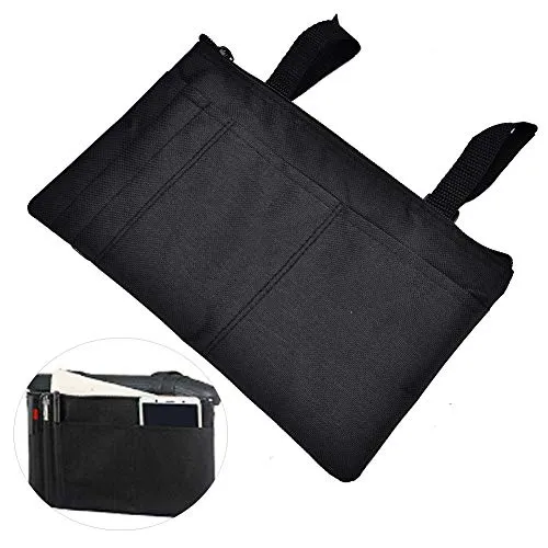 Uxsiya Armlehnentasche Rollstuhl Polyester schwarz wasserdicht