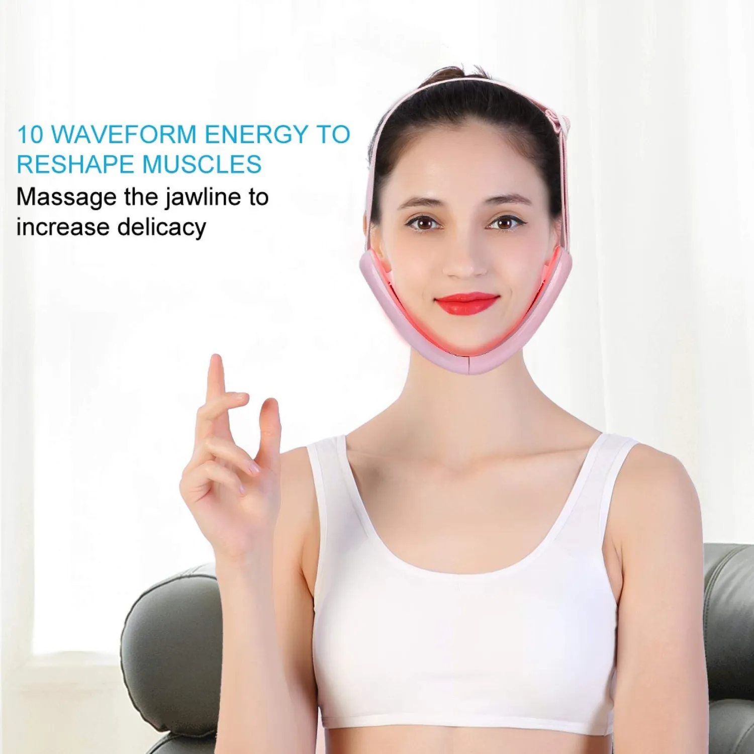 Uxsiya V Face Machine EMS-Gesichtsmassagegerät Photon-Lichttherapie