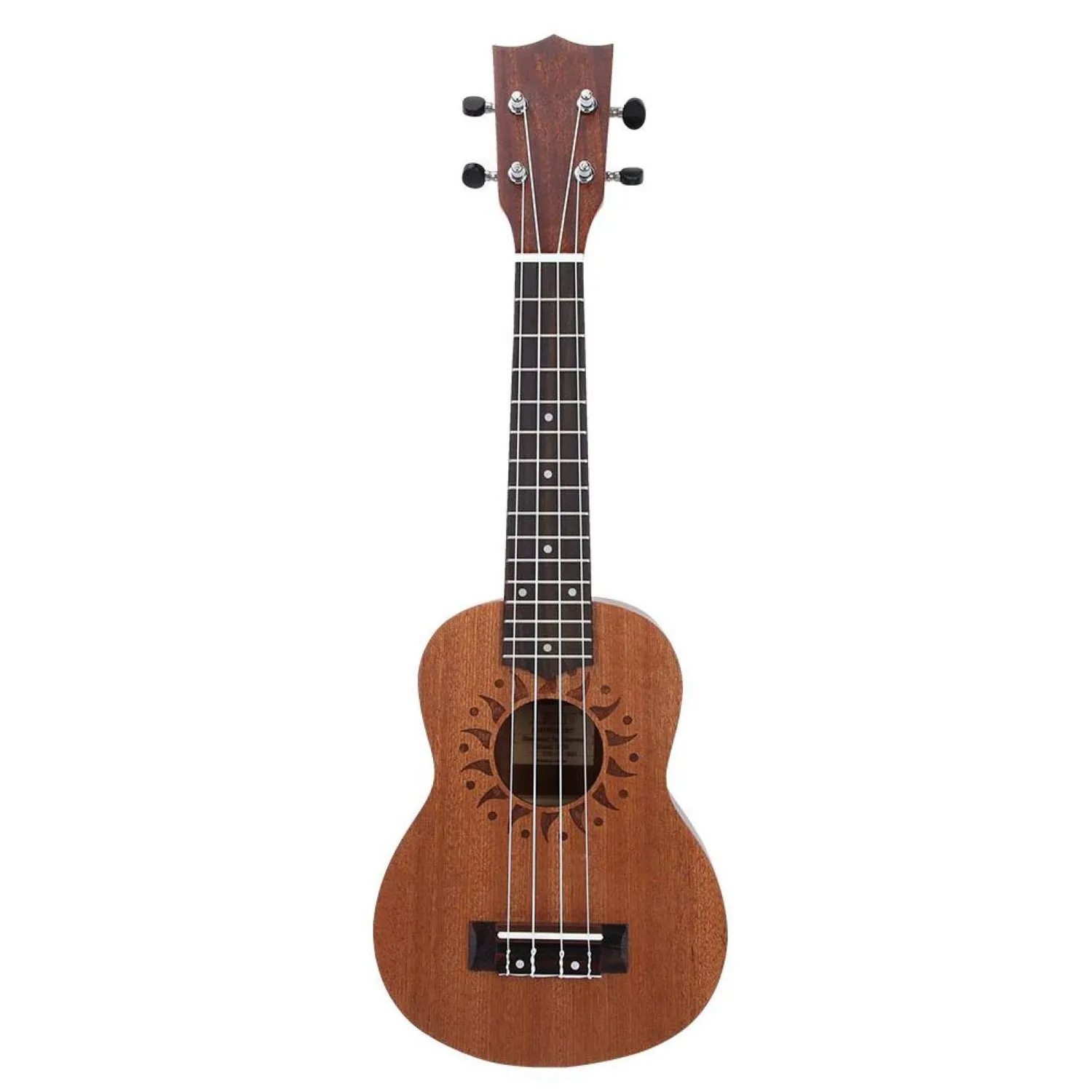 Uxsiya Ukulele Konzert Starter Kit 4-saitig Sunflower Sapele