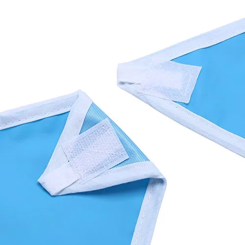 Uxsiya Lätzchen für Erwachsene PVC Esslätzchen Himmelblau