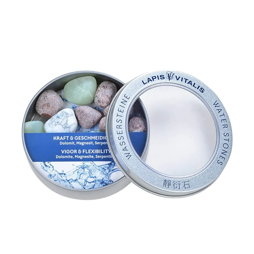 Lapis Vitalis Wassersteine Energiesteine Set Metalldose
