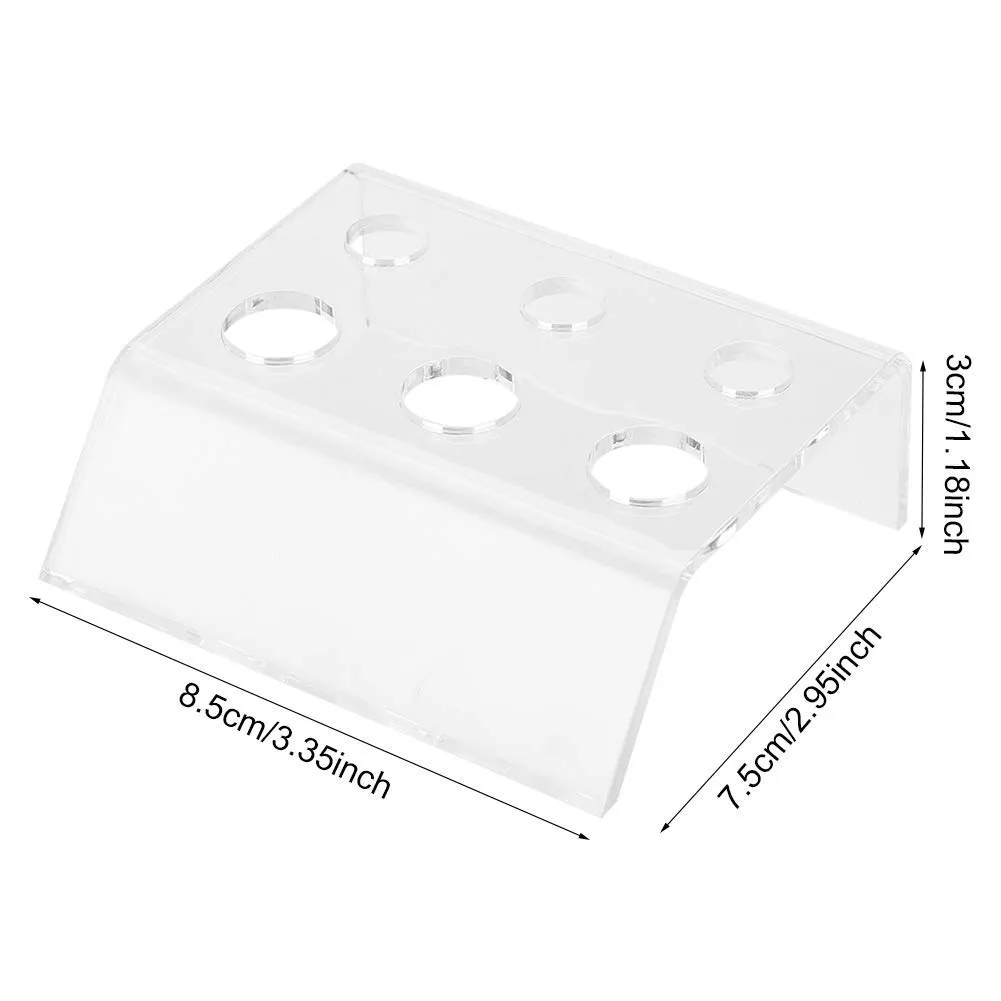 Uxsiya Tattoo Pigment Halter 6 Löcher Acryl transparent