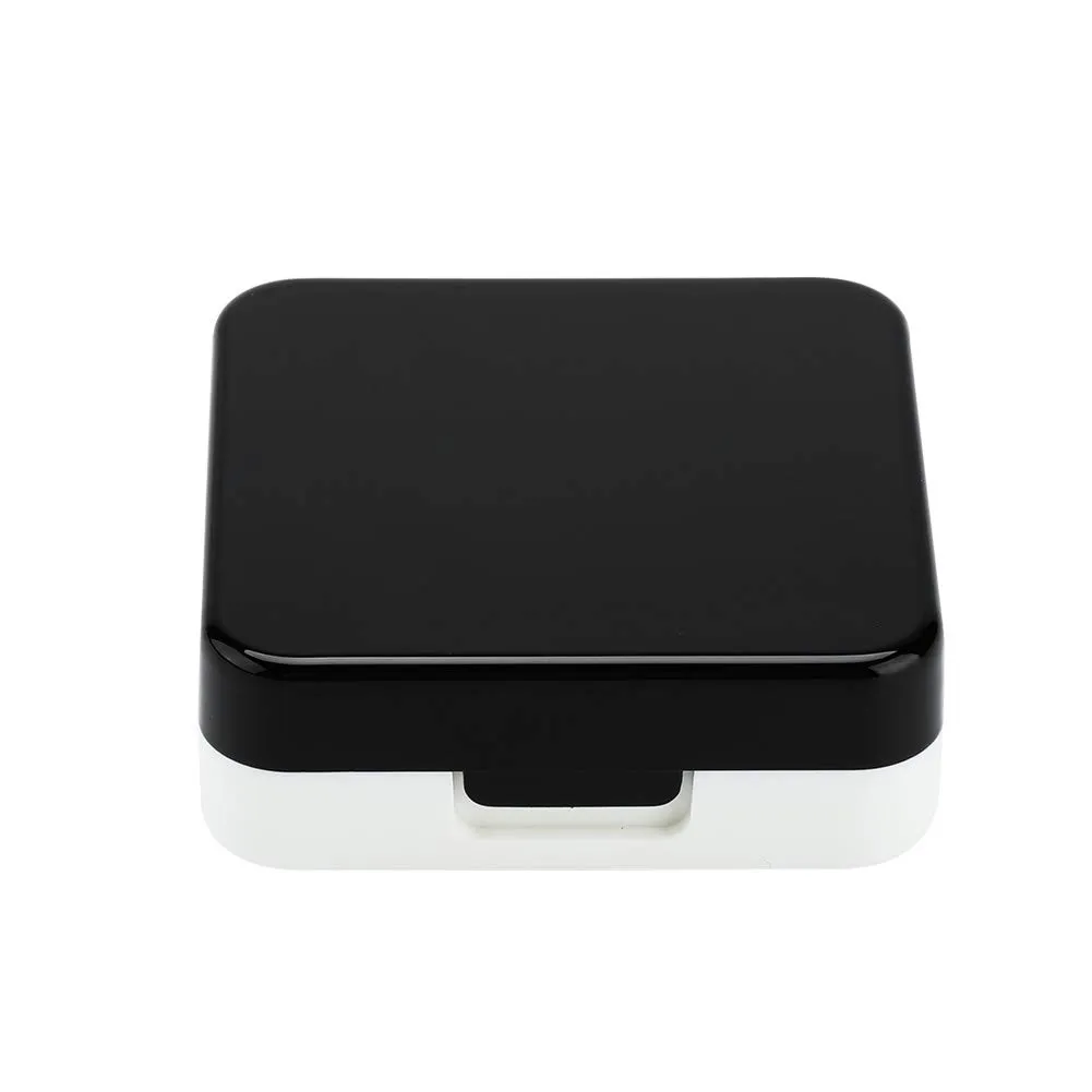 Uxsiya Mini Kontaktlinsenbehälter Schwarz für Reisen