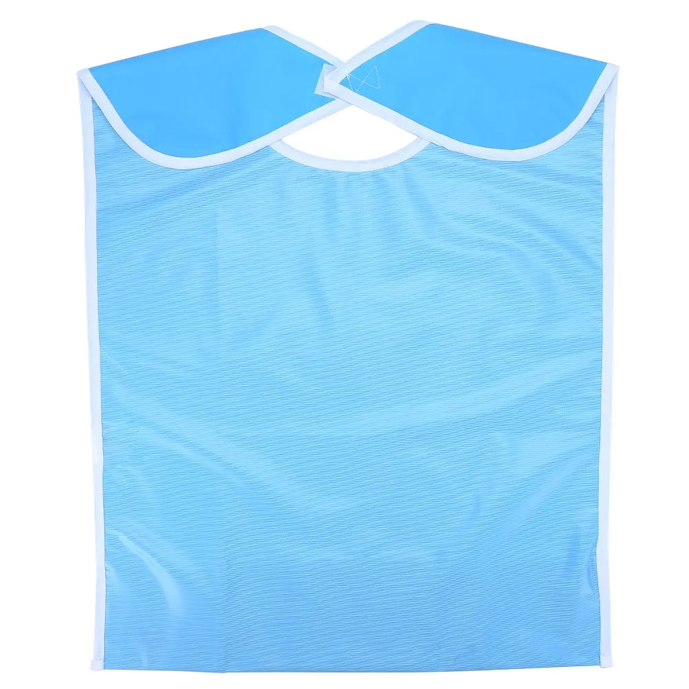 Uxsiya Lätzchen für Erwachsene PVC Esslätzchen Himmelblau