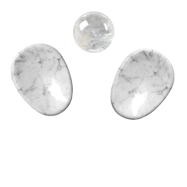 Lapis Vitalis Augensteine Set mit Bergkristall-Kugel