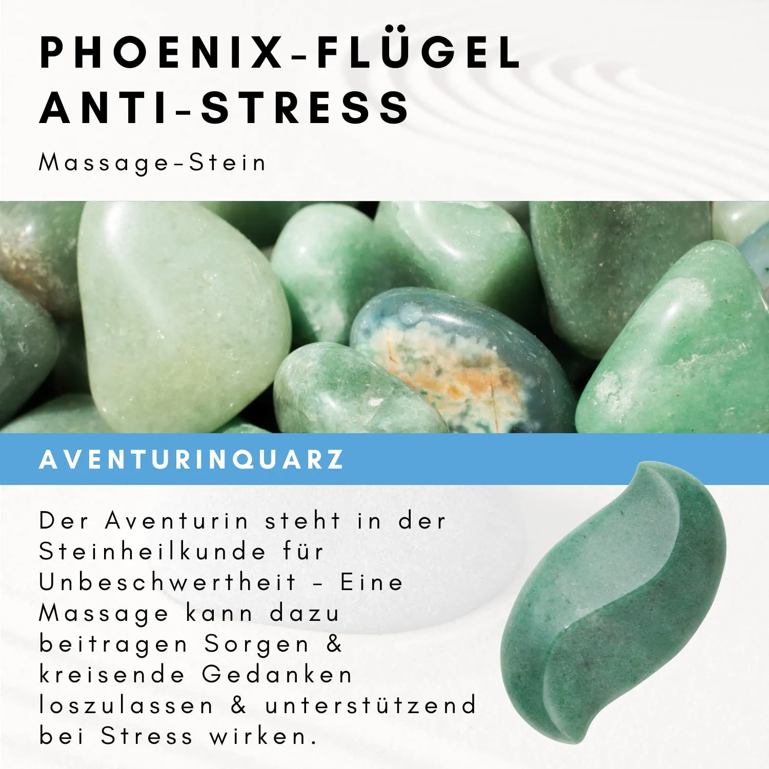 Lapis Vitalis Phoenix-Flügel Massagestein