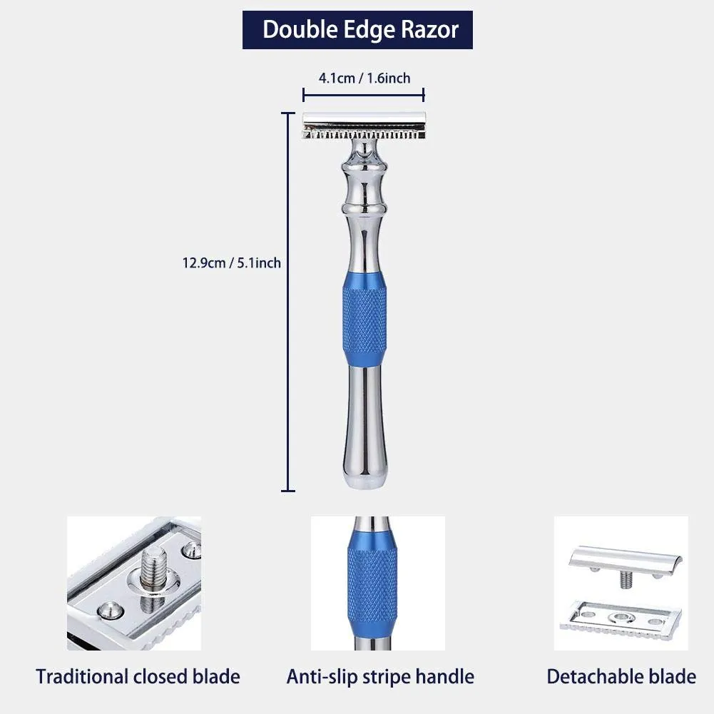 Uxsiya Classic Razor Rasiermesser Metall zweischneidig