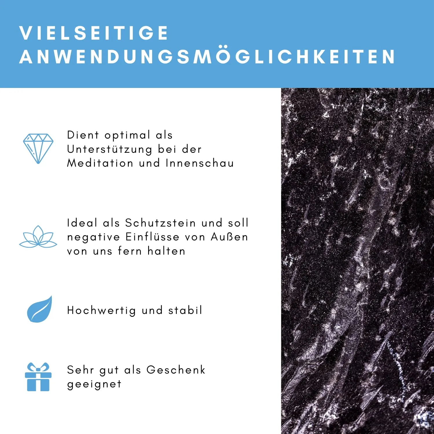 Lapis Vitalis Obsidian Spiegel