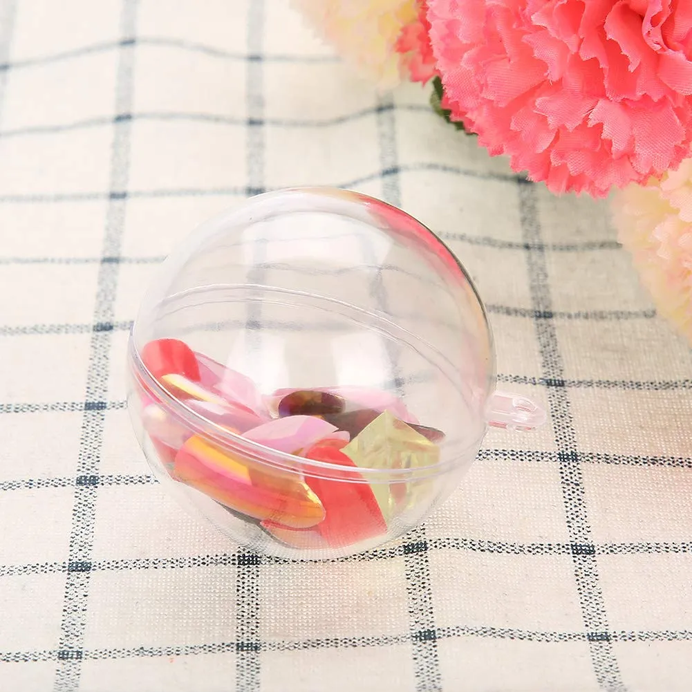 Uxsiya Plastikkugeln transparent 20 Stück