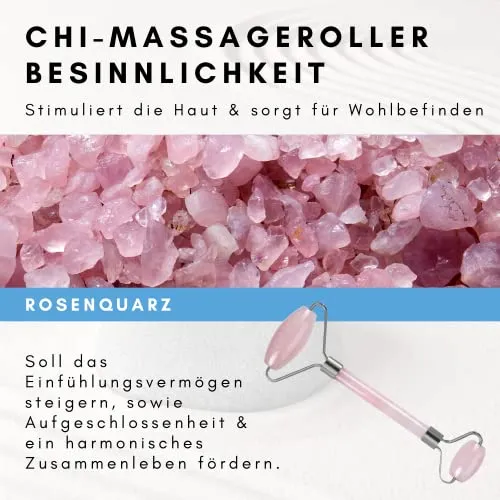 Lapis Vitalis Chi-Massageroller Gesichtsroller 15 cm