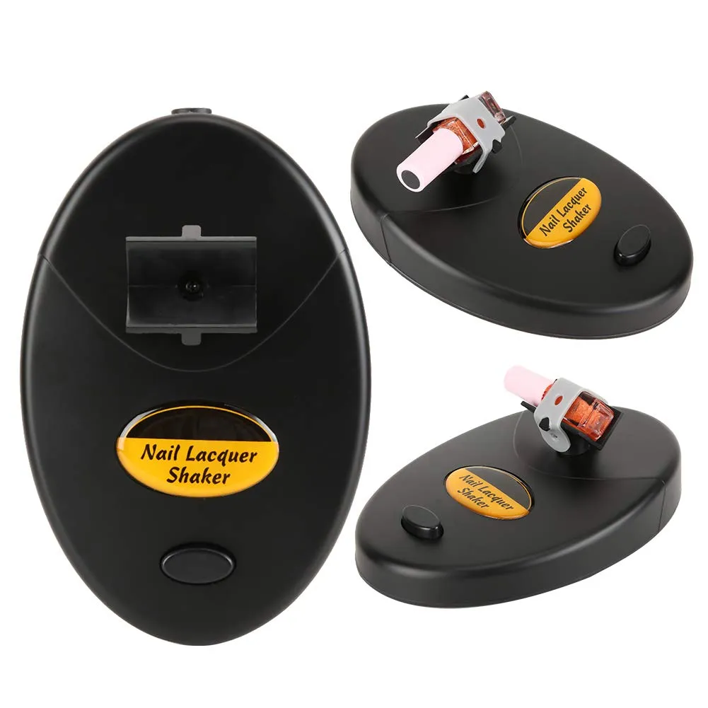 Uxsiya Nagellack-Shaker einstellbar schwarz mit EU-Stecker