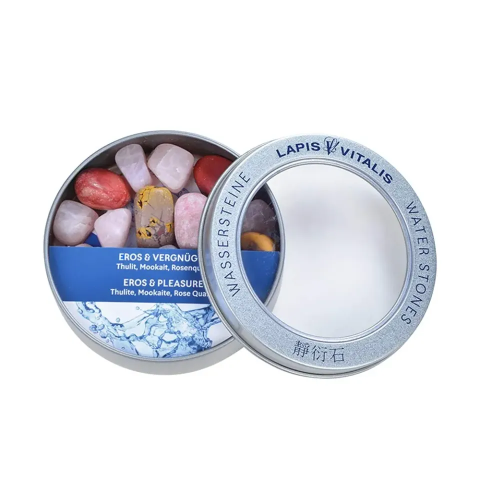 Lapis Vitalis Wassersteine Energiesteine Set Metalldose