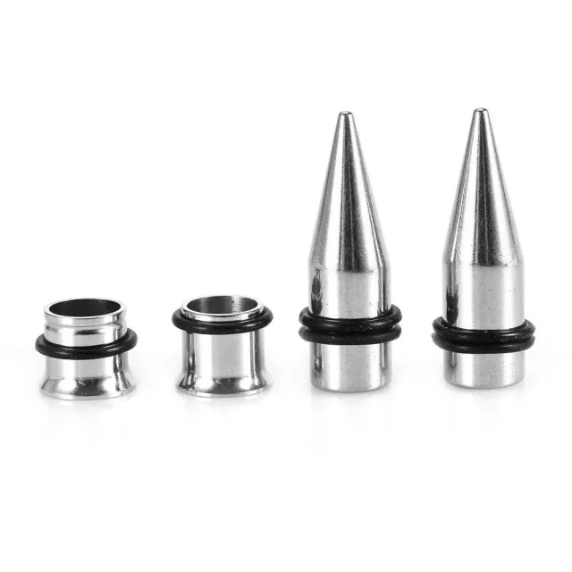 Uxsiya Ohrschmuck 36-teiliges Stretcher-Set Edelstahl Unisex