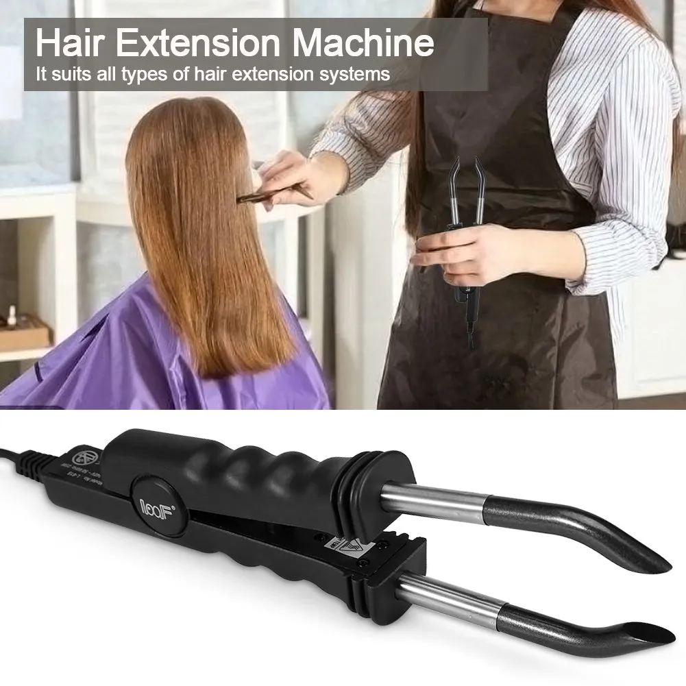 Uxsiya U-Form Professional Quick No-Trace Haarverlängerungsmaschine Schwarz