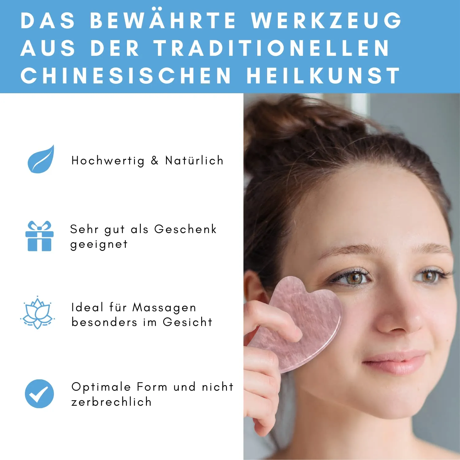 Lapis Vitalis Gua Sha Massagestein 75x45mm
