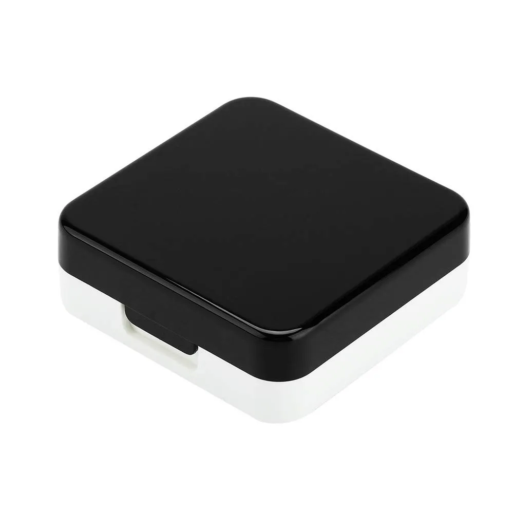 Uxsiya Mini Kontaktlinsenbehälter Schwarz für Reisen
