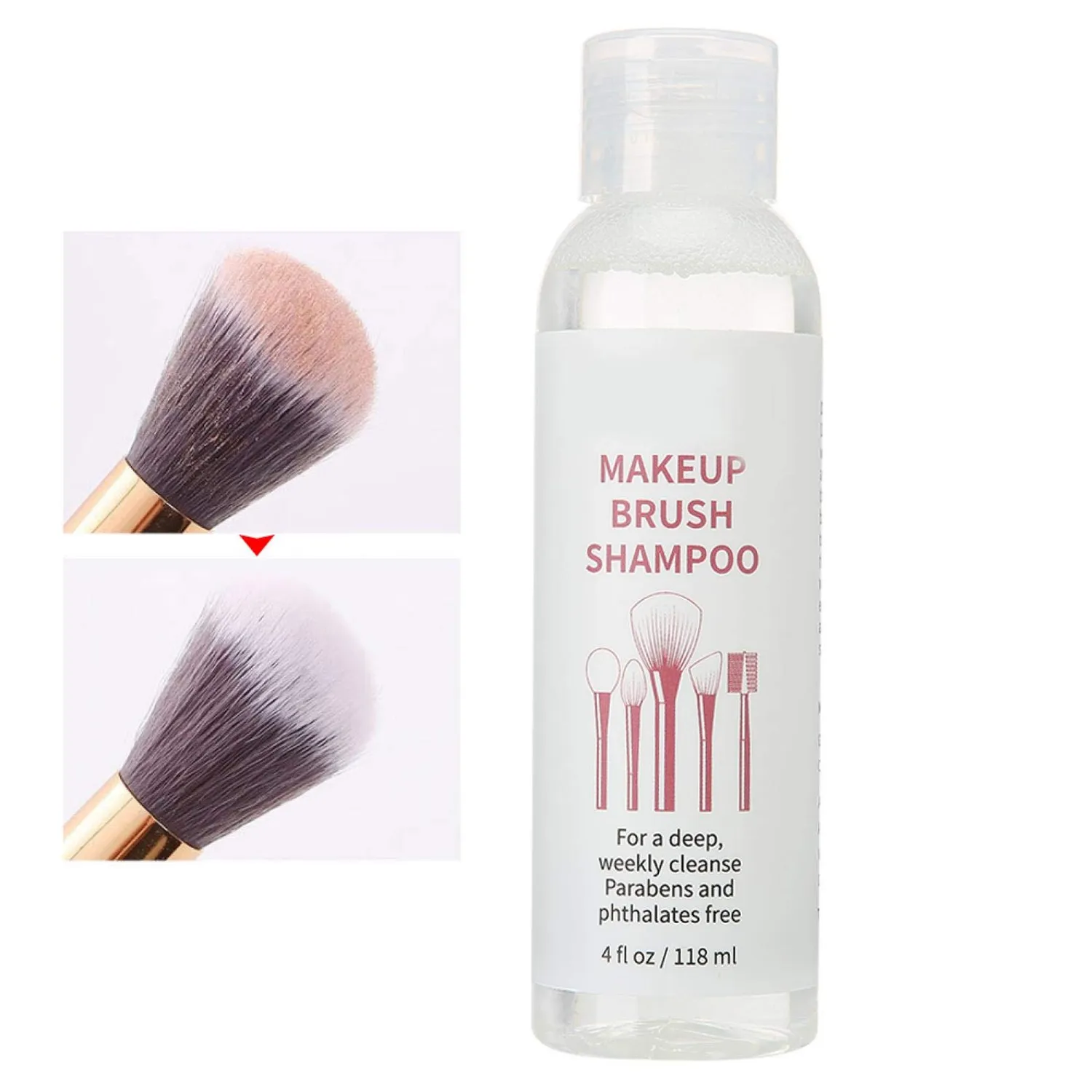 Uxsiya Puderquaste Reinigungsflüssigkeit Make-up Pinselreiniger 118 ml