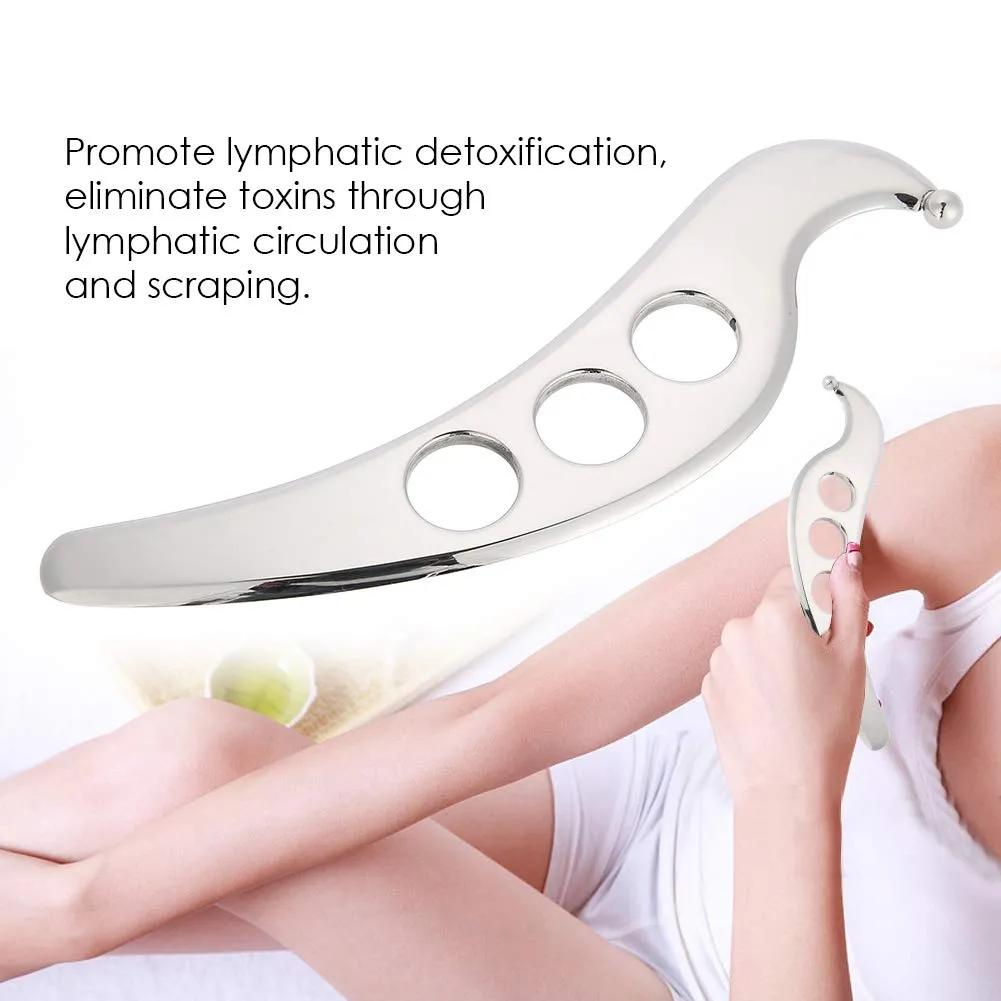 Uxsiya Gua-Sha-Massagewerkzeug Edelstahl mit Stoffbeutel