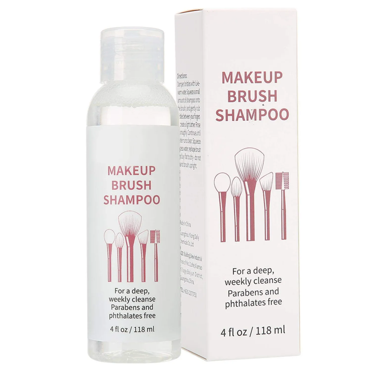 Uxsiya Puderquaste Reinigungsflüssigkeit Make-up Pinselreiniger 118 ml