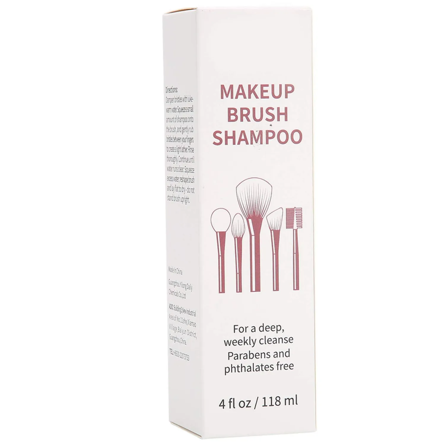 Uxsiya Puderquaste Reinigungsflüssigkeit Make-up Pinselreiniger 118 ml