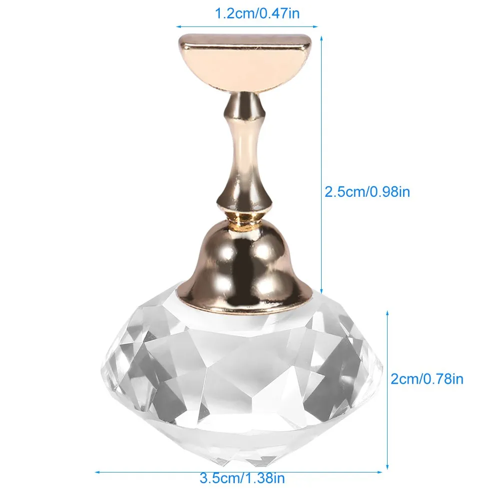 Uxsiya Nagelspitzen Übungsständer Weißer Diamant