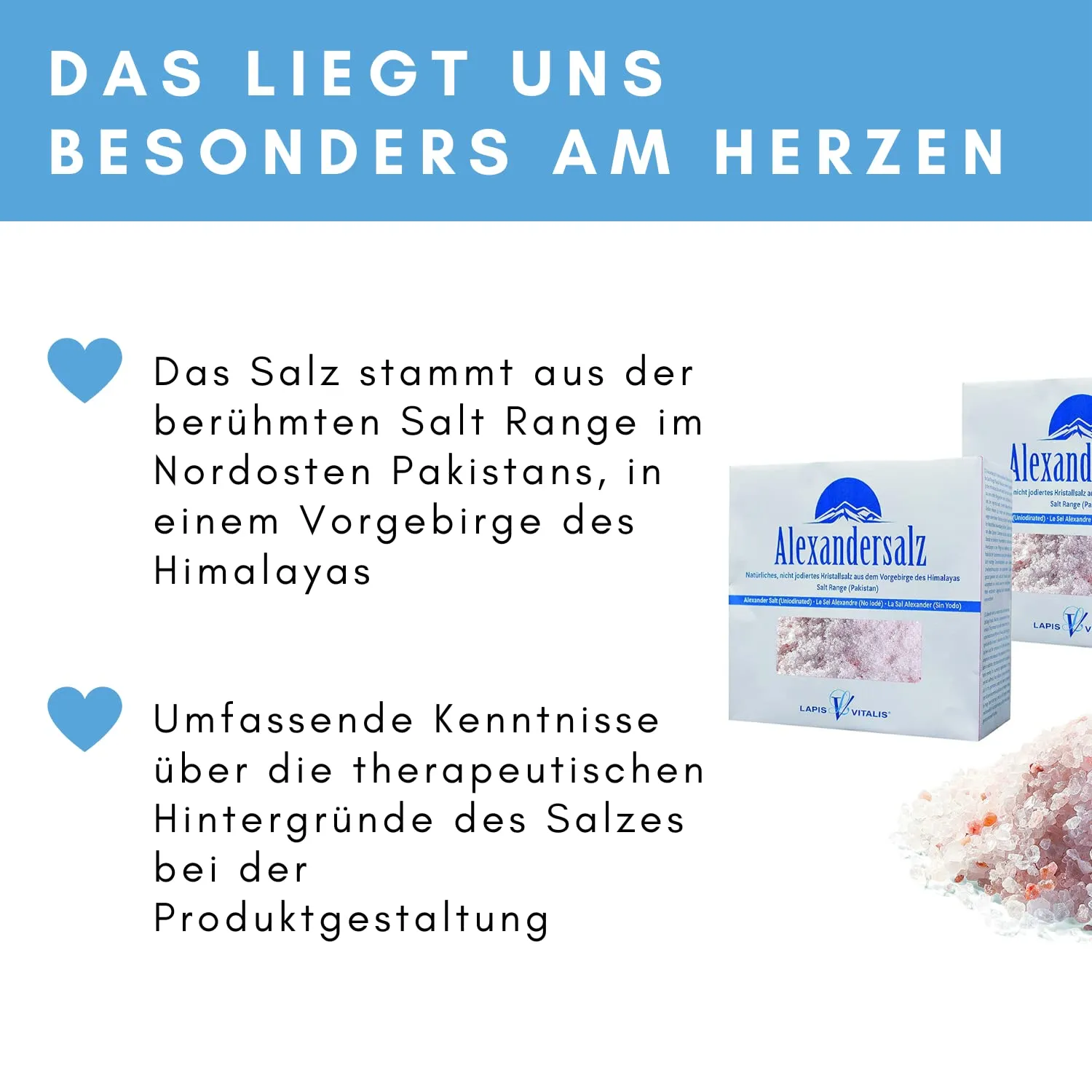 Lapis Vitalis Alexandersalz Natursalz 2x1kg