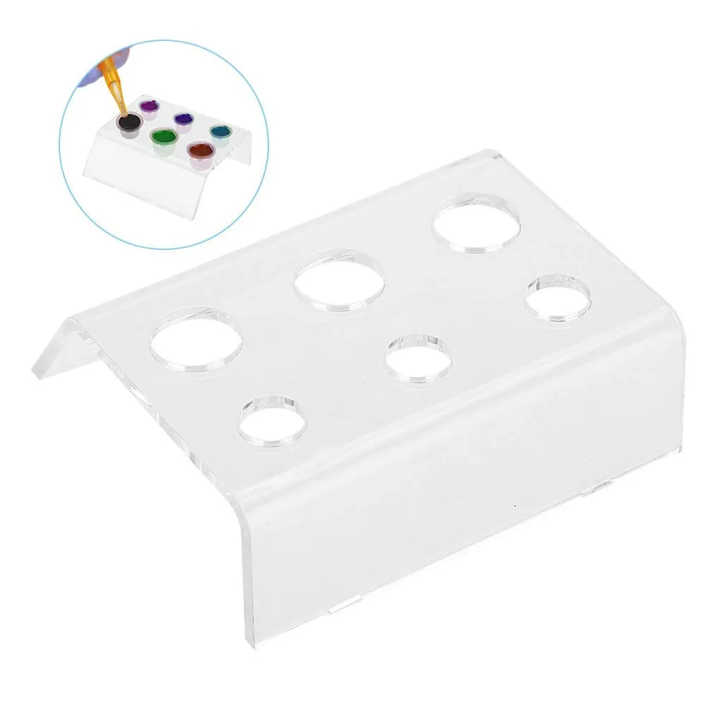Uxsiya Tattoo Pigment Halter 6 Löcher Acryl transparent