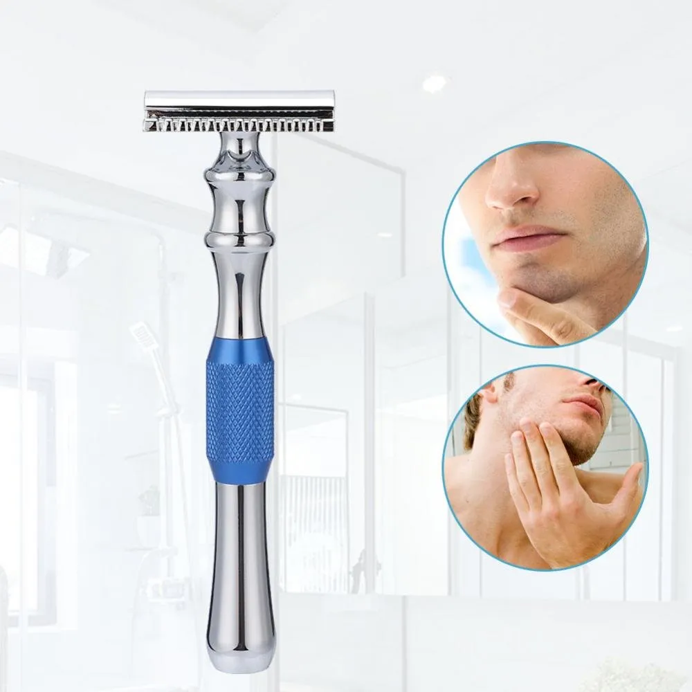 Uxsiya Classic Razor Rasiermesser Metall zweischneidig