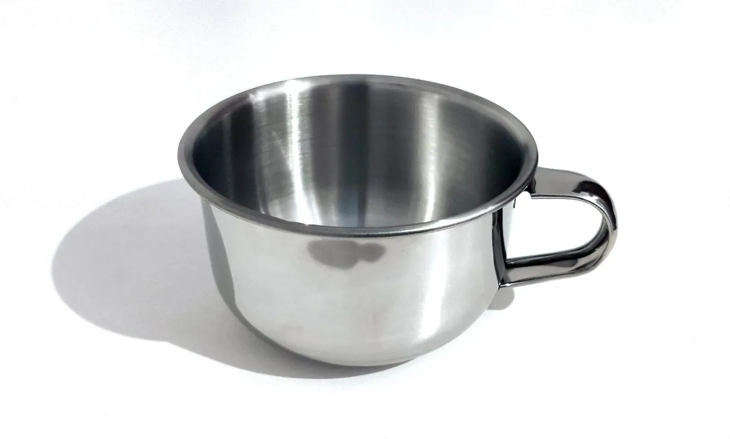 Uxsiya Rasierschale Edelstahl 11cm mit Griff