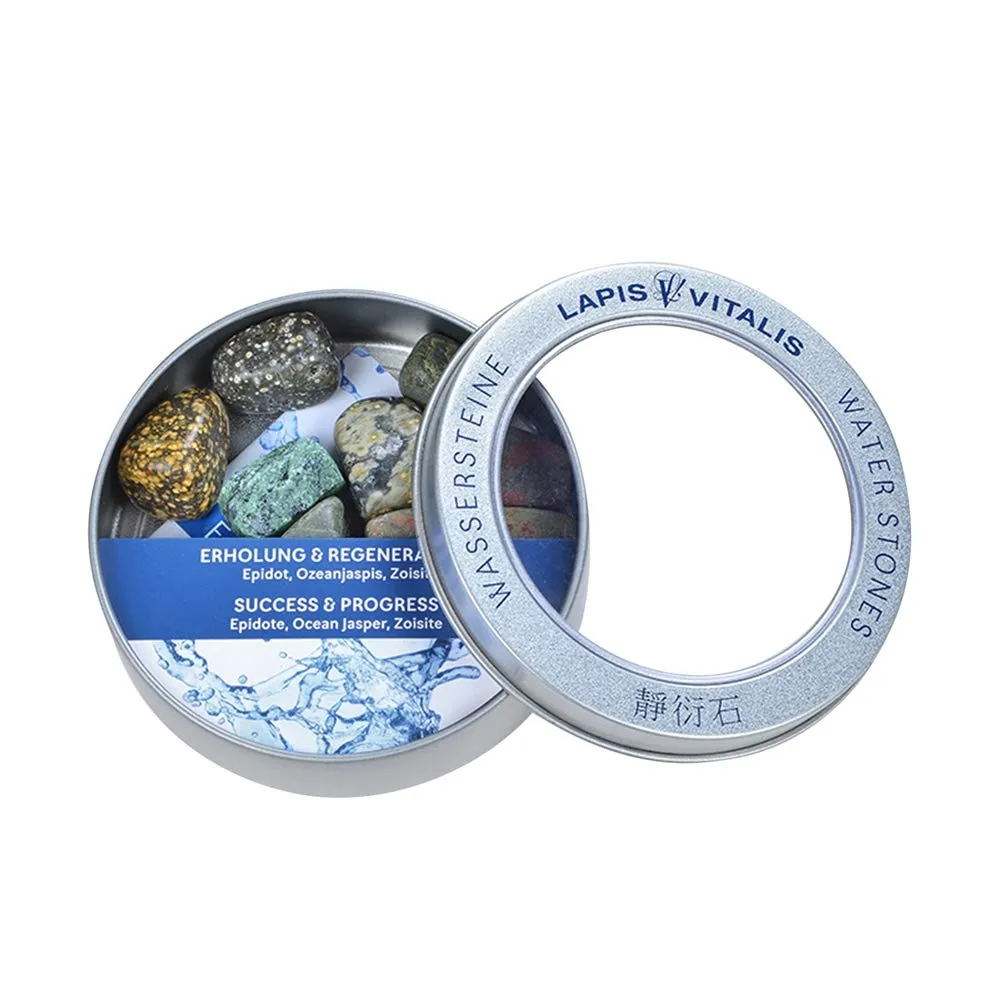 Lapis Vitalis Wassersteine Energiesteine Set Metalldose