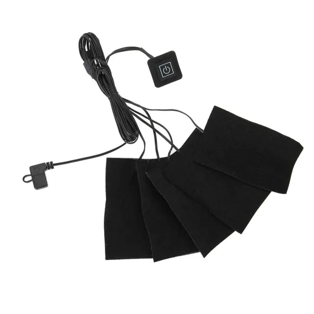 Uxsiya USB-Tuchheizung Heizkissen schwarz 11x7 cm