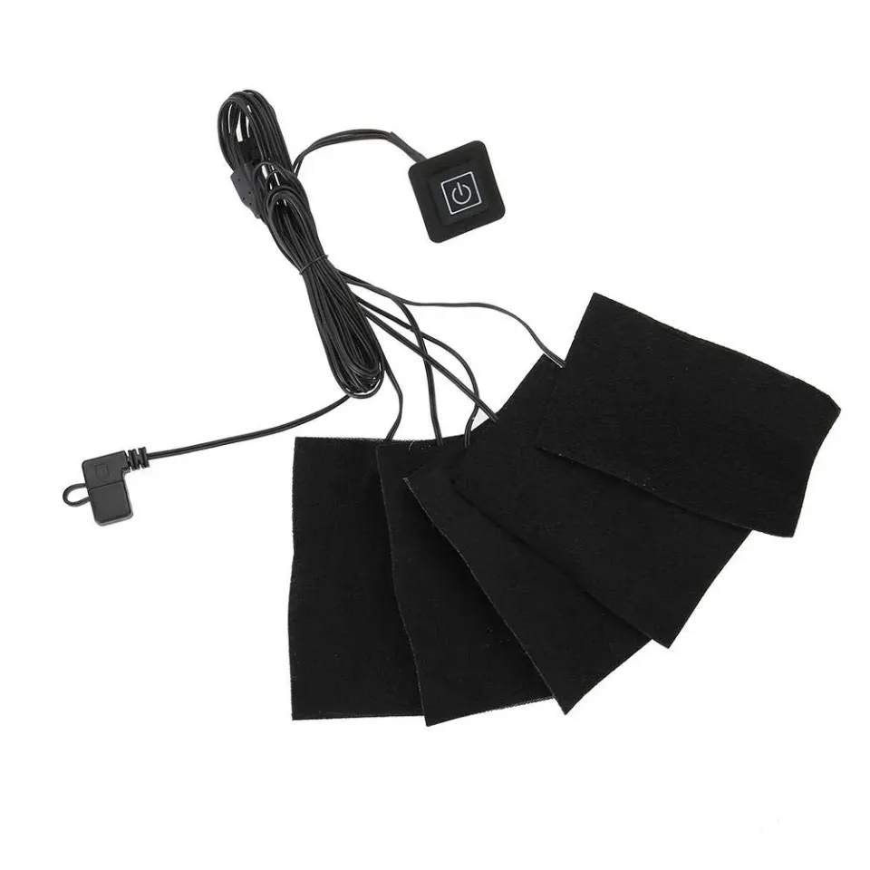 Uxsiya USB-Tuchheizung Heizkissen schwarz 11x7 cm