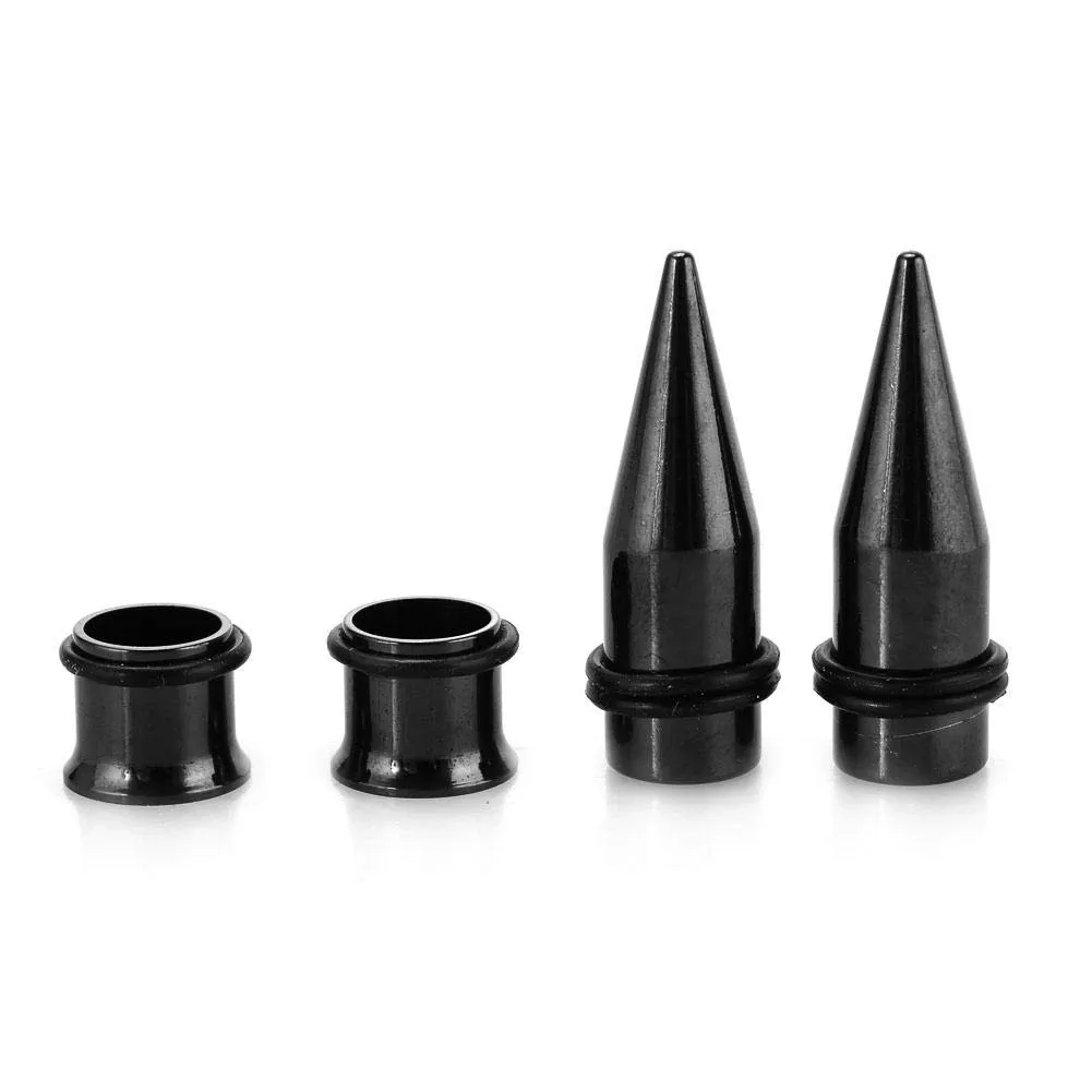 Uxsiya Ohrschmuck 36-teiliges Stretcher-Set Edelstahl Unisex